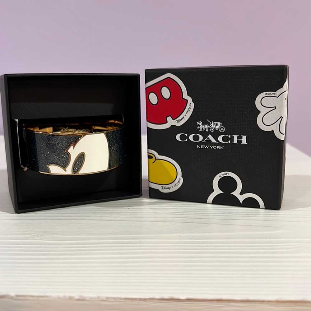 COACH X DISNEY MICKEY ENAMEL BANGLE